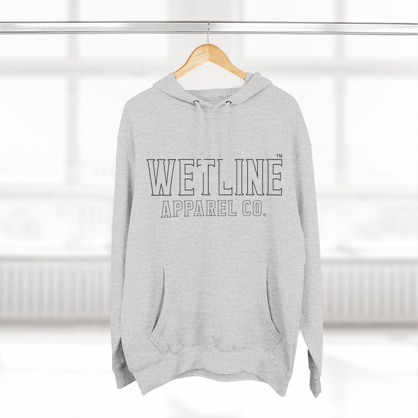 Three-Panel Fleece Hoodie