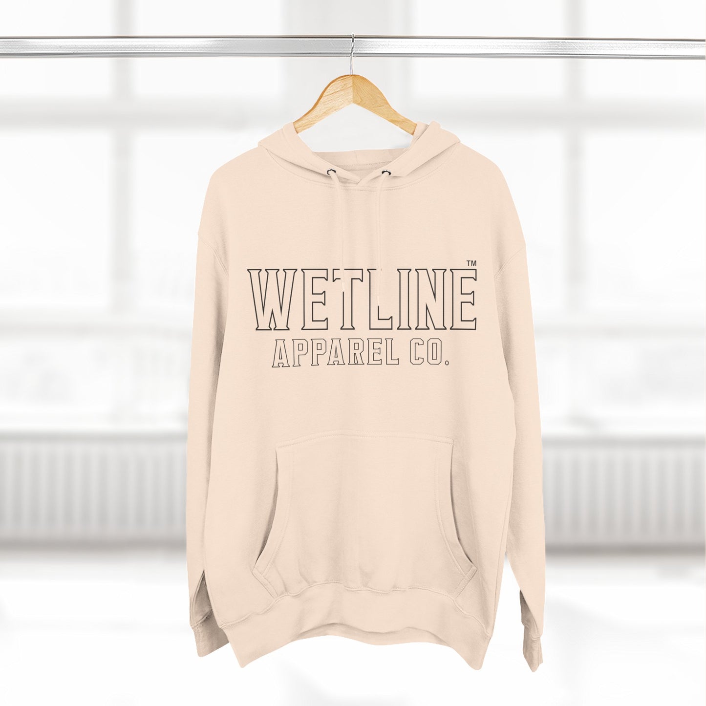 Three-Panel Fleece Hoodie