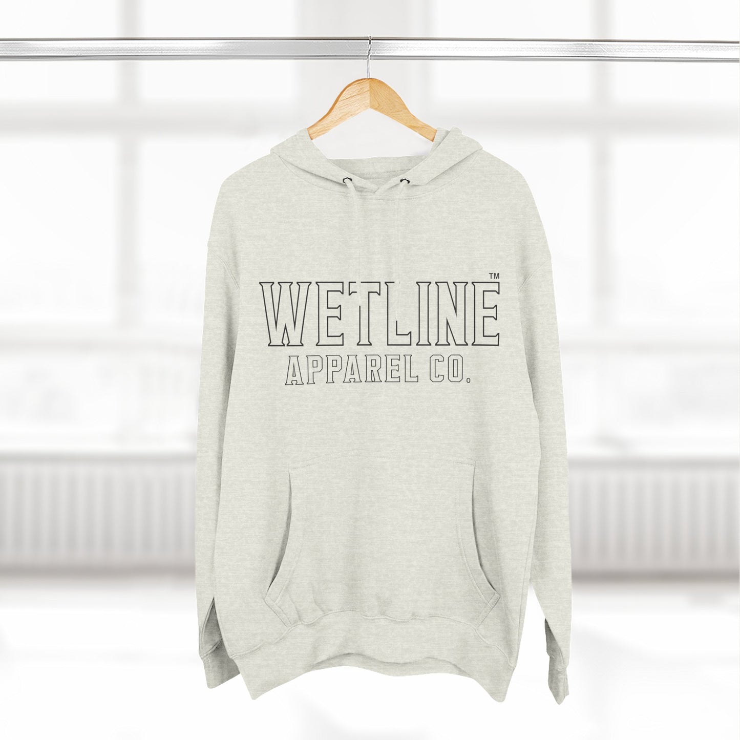 Three-Panel Fleece Hoodie