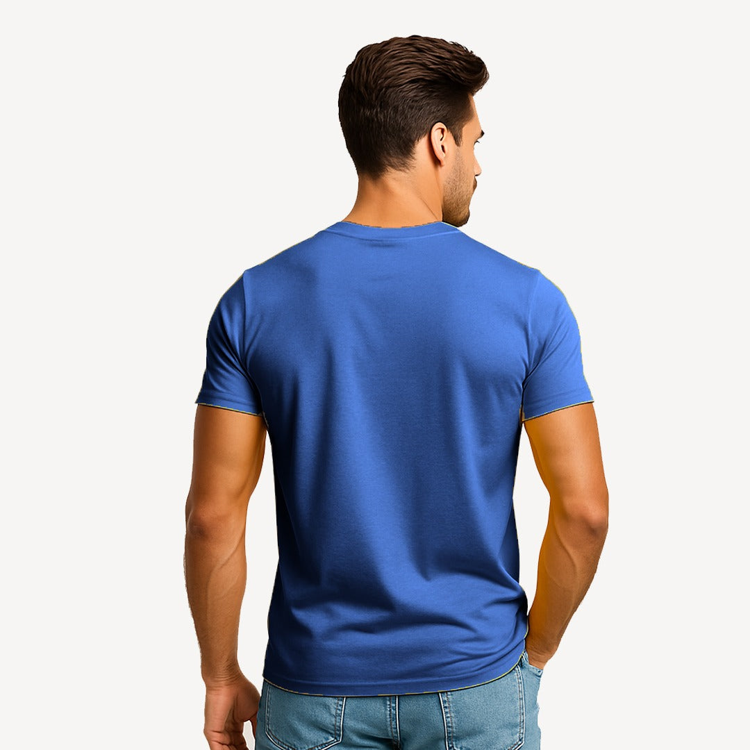 Wetline Apparel Co Blue Bass Men's Graphic T-Shirt, Fishing Wear Heavy Cotton Short Sleeves Tee, S-5XL