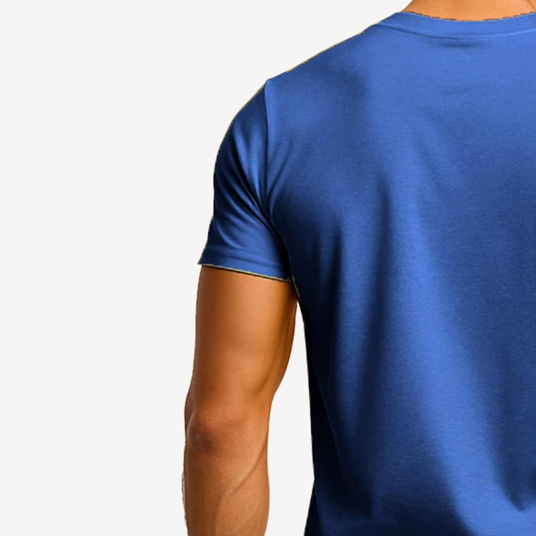 Wetline Apparel Co Blue Bass Men's Graphic T-Shirt, Fishing Wear Heavy Cotton Short Sleeves Tee, S-5XL